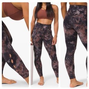 Lululemon Unlimit High-Rise Tight 25"‎ Keyhole size 6 diamond dye women legging